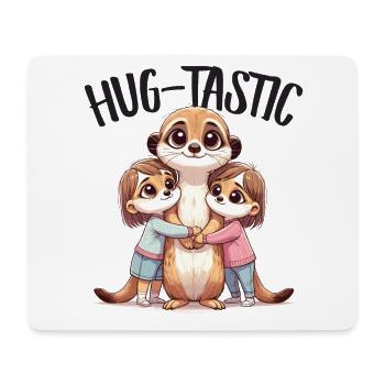 Hug-Tastic Erdmännchen Mama Kinder Familie Liebe - Mousepad (Querformat) - Weiß - Vorne
