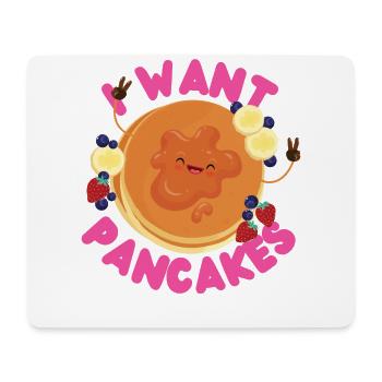 Amoureux des crêpes Les enfants je veux des crêpes - Tapis de souris (format paysage) - blanc - Devant