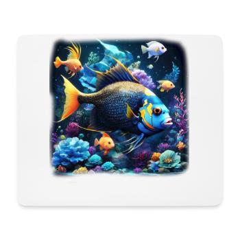 Angelfish - Tapis de souris (format paysage) - blanc - Devant