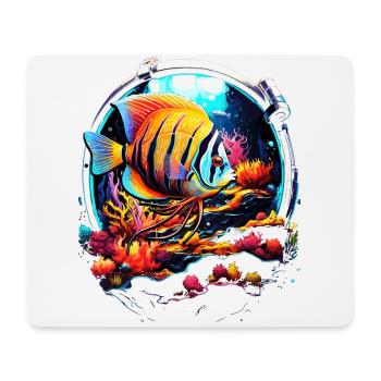 Angelfish - Tapis de souris (format paysage) - blanc - Devant