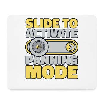 Schieben Sie den Schieberegler, um den Schwenkmodus zu aktivieren Miner Prospector - Mousepad (Querformat) - Weiß - Vorne