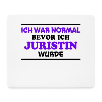Juristin Spruch Jura Lustiges Juristin Geschenk - Mousepad (Querformat) - Weiß - Vorne