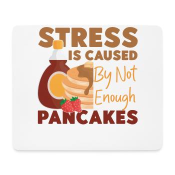 Pancake Lover Kids Stress Is - Mousepad (Querformat) - Weiß - Vorne