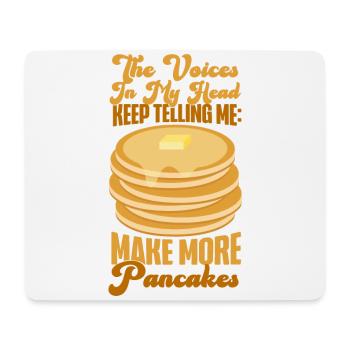 Pancake Lover Kids Les Voix Dans - Tapis de souris (format paysage) - blanc - Devant