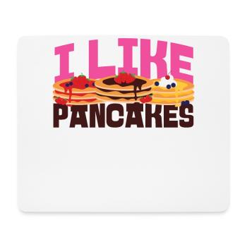 Pancake Lover Kids I Like Pancakes - Mouse Pad (horizontal) - white - Front