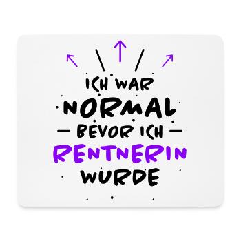 Rentnerin Spruch Ruhestand Oma Rentnerin Geschenk - Mousepad (Querformat) - Weiß - Vorne