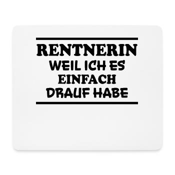Rentnerin Spruch Ruhestand Oma Rentnerin Geschenk - Mousepad (Querformat) - Weiß - Vorne