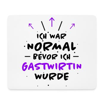 Gastwirtin Spruch Kneipe Fun Gastwirtin Geschenk - Mousepad (Querformat) - Weiß - Vorne