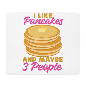 Pancake Lover Kids I Like Pancakes - Mouse Pad (horizontal) - white - Front