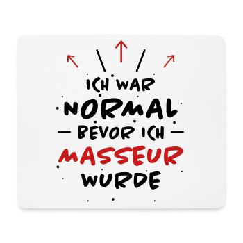 Masseur Spruch Massage Lustiges Masseur Geschenk - Mousepad (Querformat) - Weiß - Vorne