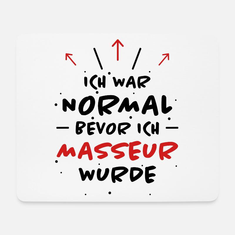 Masseur Spruch Massage Lustiges Masseur Geschenk - Mousepad (Querformat) - Weiß