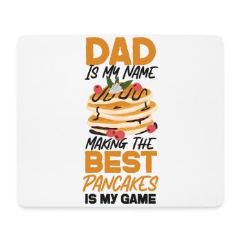 Amoureux des crêpes Enfants Papa Papa Est Mon - Tapis de souris (format paysage) - blanc - Devant
