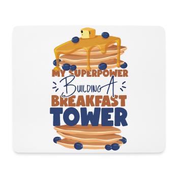 Pancake Lover Kids My Superpower - Mousepad (Querformat) - Weiß - Vorne