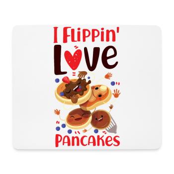Les enfants amoureux des crêpes que j’adore - Tapis de souris (format paysage) - blanc - Devant