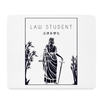 Law Student Chinese Hanzi Law School University - Mouse Pad (horizontal) - white - Front