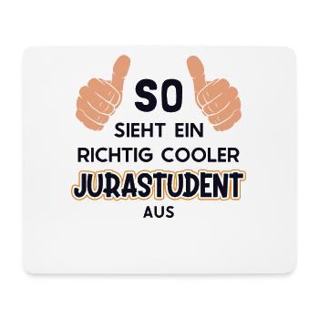 So sieht ein cooler Jurastudent aus Law School - Tapis de souris (format paysage) - blanc - Devant