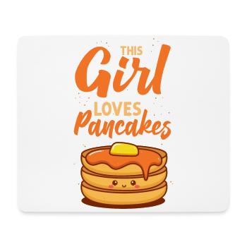 Pancake Lover Kids Girl This Girl - Mousepad (Querformat) - Weiß - Vorne
