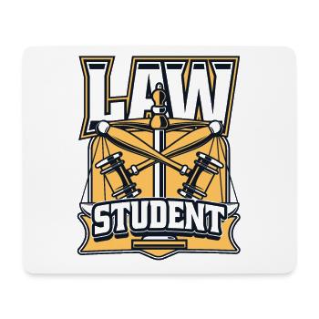 Faculté de droit, Université, Études juridiques, Étudiants en droit - Tapis de souris (format paysage) - blanc - Devant