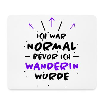 Wanderin Lustiger Spruch Outdoor Wanderer Geschenk - Mousepad (Querformat) - Weiß - Vorne