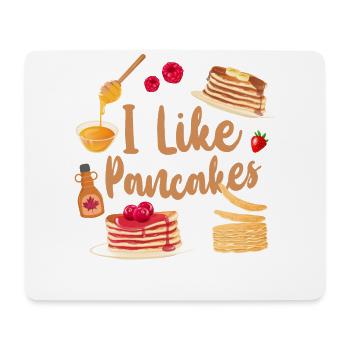 Pancake Lover Kids I Like Pancakes - Mouse Pad (horizontal) - white - Front