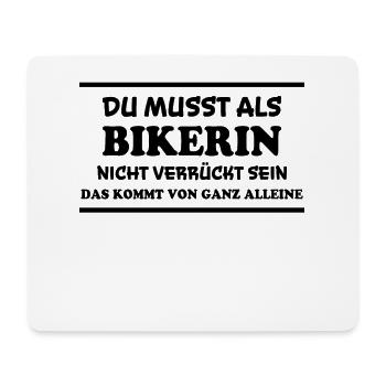 Bikerin Spruch Biker Lustiges Bikerin Geschenk - Mousepad (Querformat) - Weiß - Vorne