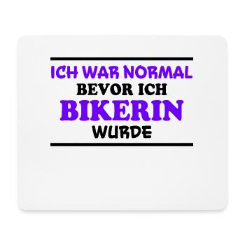 Bikerin Spruch Biker Lustiges Bikerin Geschenk - Mousepad (Querformat) - Weiß - Vorne