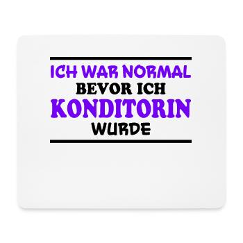 Konditorin Spruch Backen Witz Konditorin Geschenk - Mousepad (Querformat) - Weiß - Vorne