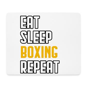Eat Sleep Boxing Repeat - Mouse Pad (horizontal) - white - Front