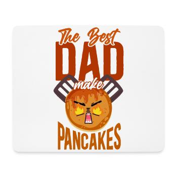 Pancake Lover Kids Dad The Best - Mouse Pad (horizontal) - white - Front
