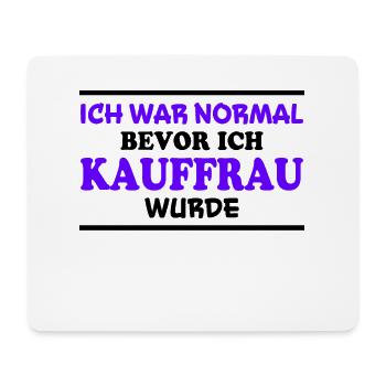 Kauffrau Spruch Verkäuferin Witz Kauffrau Geschenk - Mousepad (Querformat) - Weiß - Vorne