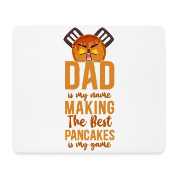 Amoureux des crêpes Enfants Papa Papa Est Mon - Tapis de souris (format paysage) - blanc - Devant