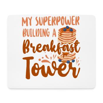 Pancake Lover Kids My Superpower - Mousepad (Querformat) - Weiß - Vorne
