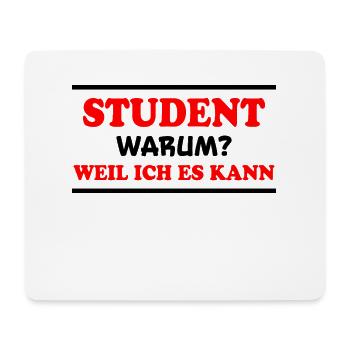 Student Spruch Uni Universität Student Geschenk - Mousepad (Querformat) - Weiß - Vorne