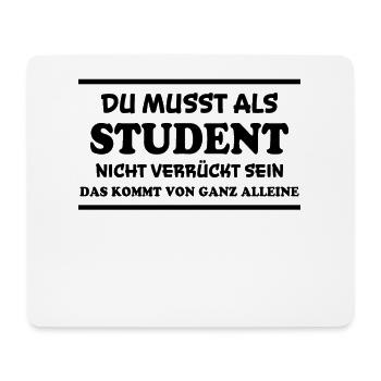 Student Spruch Uni Universität Student Geschenk - Mousepad (Querformat) - Weiß - Vorne