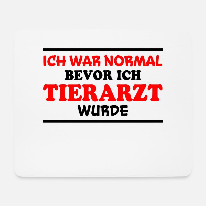 Tierarzt Spruch Beruf Lustiges Tierarzt Geschenk - Mousepad (Querformat) - Weiß