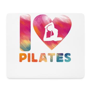 Pilates Instructor Teacher Heart - Mouse Pad (horizontal) - white - Front
