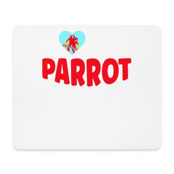 J’adore mon perroquet pour les amateurs de perroquets - Tapis de souris (format paysage) - blanc - Devant