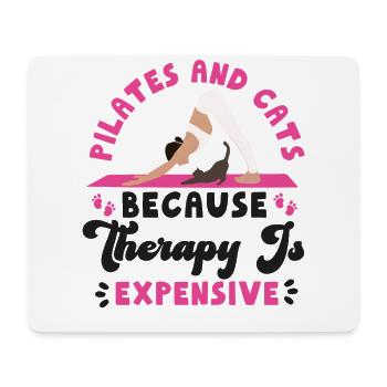 Pilates Instructor Teacher Cat - Mousepad (Querformat) - Weiß - Vorne