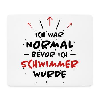 Schwimmer Spruch Sport Lustiges Schwimmer Geschenk - Mousepad (Querformat) - Weiß - Vorne