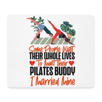Instructeur de Pilates Professeur Mari - Tapis de souris (format paysage) - blanc - Devant