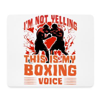 Ich schreie nicht, dass dies meine Boxstimme ist - Mousepad (Querformat) - Weiß - Vorne
