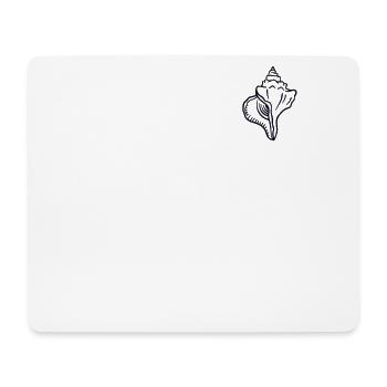 Logo Emblem Bivalvia Shell Shelling Bag Seashell - Mouse Pad (horizontal) - white - Front