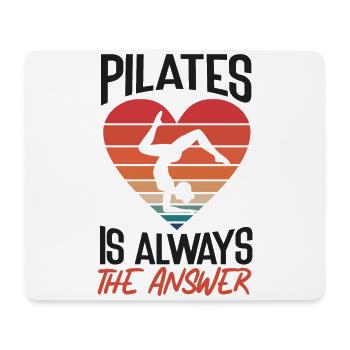 Instructeur de Pilates Professeur Rétro - Tapis de souris (format paysage) - blanc - Devant