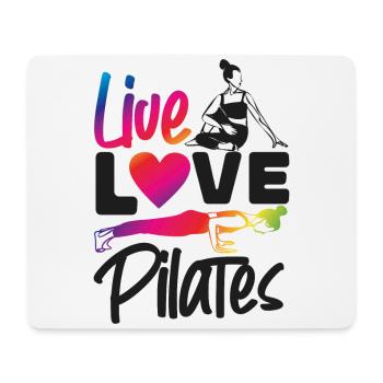Instructeur de Pilates Professeur en direct - Tapis de souris (format paysage) - blanc - Devant