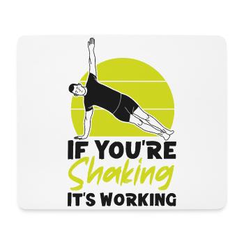 Instructeur de Pilates Professeur Retro - Tapis de souris (format paysage) - blanc - Devant