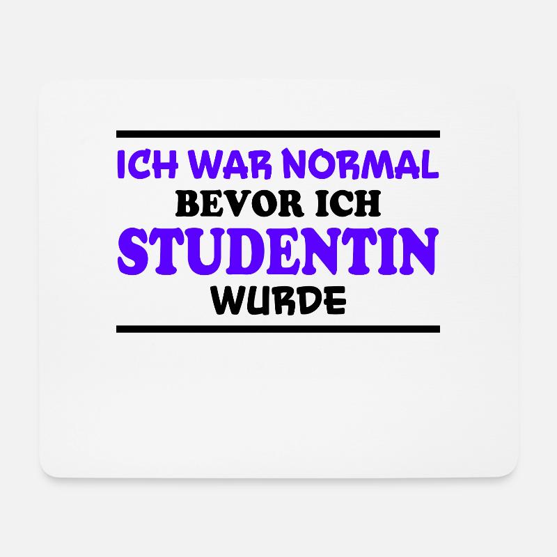 Studentin Spruch Universität Studentin Geschenk - Mousepad (Querformat) - Weiß