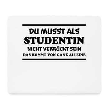 Studentin Spruch Universität Studentin Geschenk - Mousepad (Querformat) - Weiß - Vorne