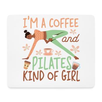 Pilates Instructor Teacher Coffee - Mouse Pad (horizontal) - white - Front