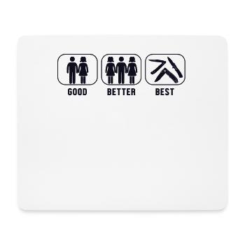 Gut besser beste Messer Metzgermesser Liebhaber Messer - Mousepad (Querformat) - Weiß - Vorne