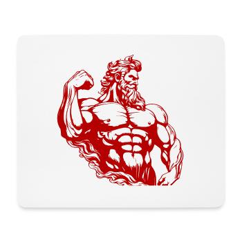 Greek Fighter Spartan - Mouse Pad (horizontal) - white - Front